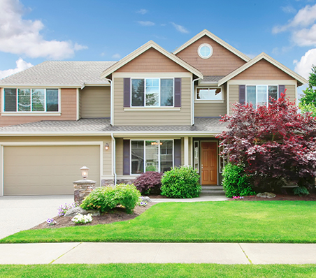 two story suburban house